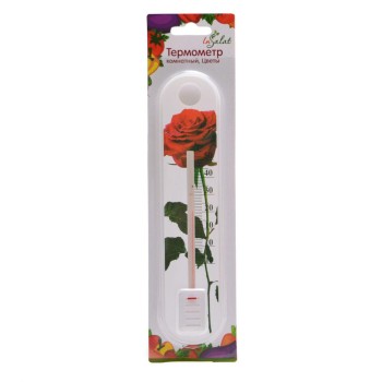 Стаен термометър с рози, изработен от PVC материал