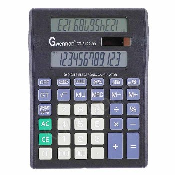 Електронен калкулатор с двоен дисплей