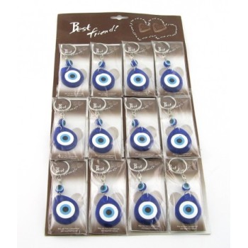 Сувенир синьо стъклено око - ключодържател