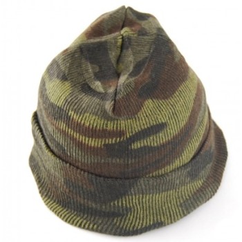 Плетена мъжка зимна шапка - принт 
