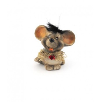 Декоративна керамична фигурка - мишка