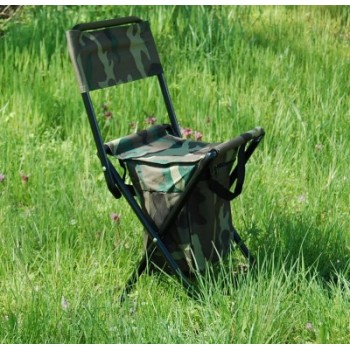 Сгъваемо столче, носеща конструкция - метал, седалка - текстил