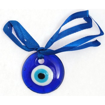 Сувенир синьо стъклено око - за окачване