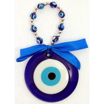 Сувенир синьо стъклено око - за окачване