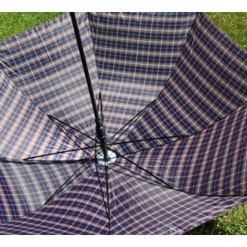 Чадър с цветен принт, метален механизъм и ергономична дръжка - 70см