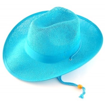 Плетена лятна шапка с текстилен кант и регулиращи връзки