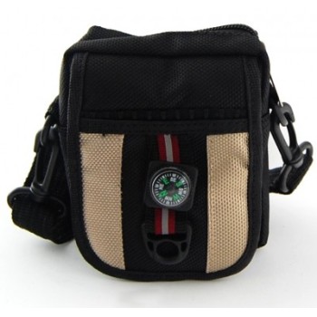 Мъжка чанта текстил за рамо, с регулируема презрамка, джобове и цип