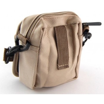 Мъжка чанта текстил за рамо, с регулируема презрамка, джобове и цип
