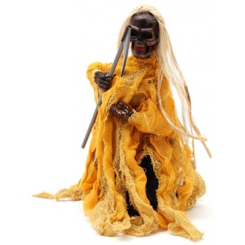 Декоративна фигурка - скелет призрак с коса