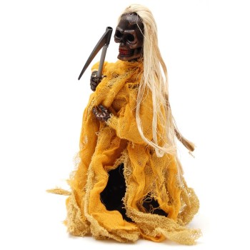 Декоративна фигурка - скелет призрак с коса