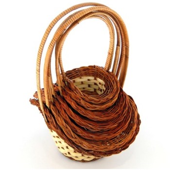 Комплект от седем броя декоративни плетени кошнички