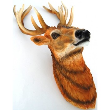 Декоративна керамична фигурка - Глава на благороден елен (Cervus elaphus)