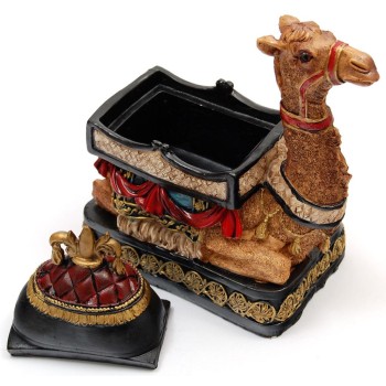 Декоративна кутийка за бижута - едногърба клекнала камила