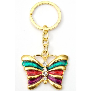 Сувенирен метален ключодържател - пеперуда