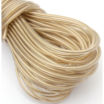 Въже за простиране на дрехи, изработено от стоманена нишка със силиконово прозрачно покритие