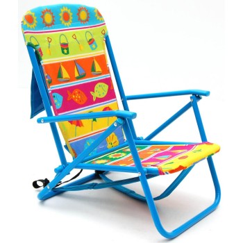 Сгъваемо столче с носеща конструкция -  метал, седалка - текстил с различни мотиви