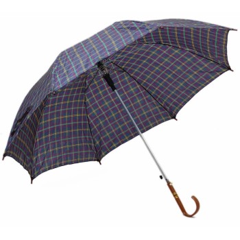 Чадър с цветен принт, метален механизъм и ергономична дръжка - 76см