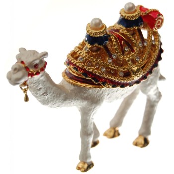 Декоративна метална кутийка за бижута - двугърба камила
