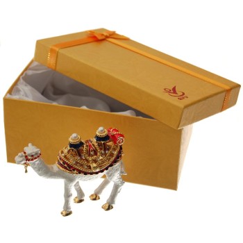 Декоративна метална кутийка за бижута - двугърба камила