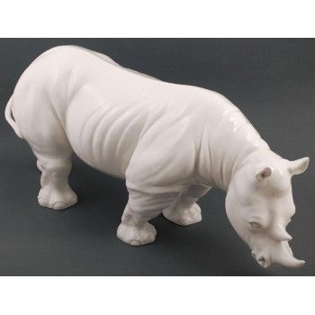 Декоративна фигура - носорог, изработен от порцелан
