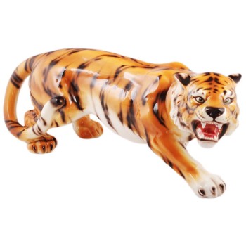 Декоративна фигура - тигър, изработен от порцелан