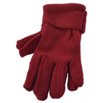 Меки дамски зимни ръкавици полар с двоен маншет