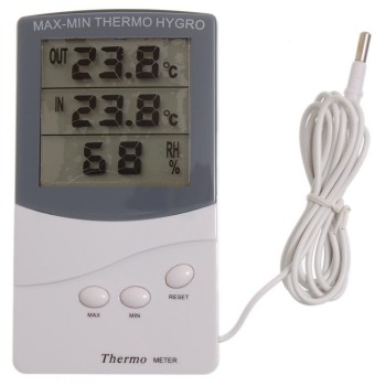 Електронен термометър с датчик за външна и вътрешна температура