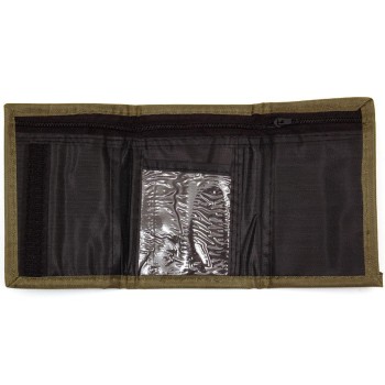 Мъжки портфейл, изработен от камуфлажен брезентен плат