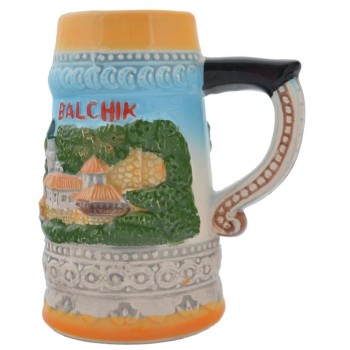 Сувенирна чаша порцелан с релефни забележителности от Балчик