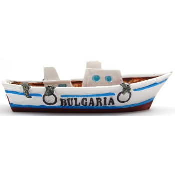 Декоративна релефна фигурка  - рибарска лодка с две каюти