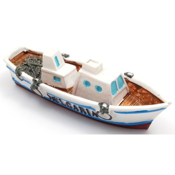 Декоративна релефна фигурка  - рибарска лодка с две каюти