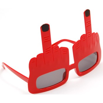 Карнавални очила - юмрук с вдигнат среден пръст