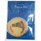Сувенирно джобно огледало метал с капаче с декорирация - паметника на свободата Шипка