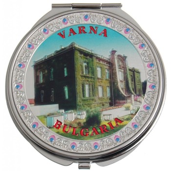 Сувенирно джобно огледало метал с капаче - Аквариум Варна