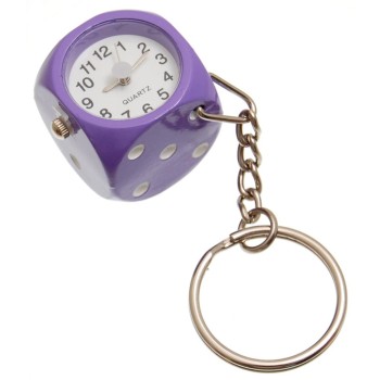 Сувенирен ключодържател - часовник във формата на зар