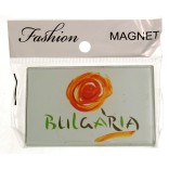 Сувенирна стъклена магнитна фигурка - лого България