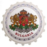 Сувенирна отварачка с магнит - капачка - Герб на Република България