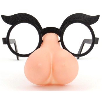 Забавни очила с нос - женски гърди