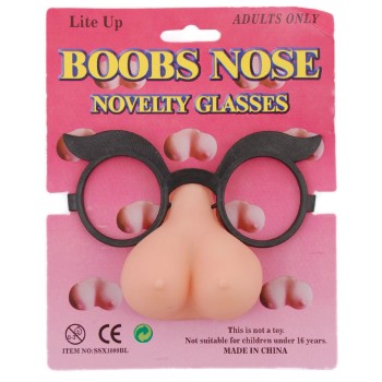 Забавни очила с нос - женски гърди