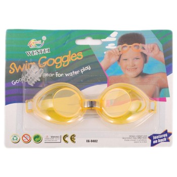 Цветни очила за плуване със силиконови уплътнители и тапи за уши