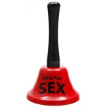 Забавен метален звънец с надпис - Ring for sex