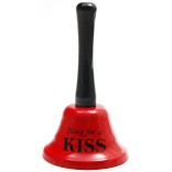 Забавен метален звънец с надпис - Ring for kiss