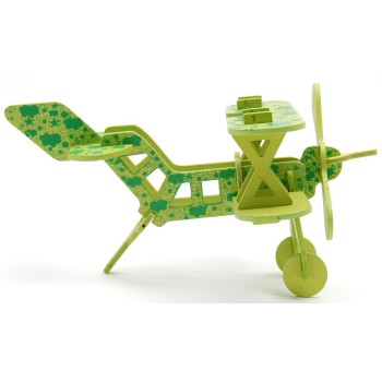 3D пъзел от дърво - самолет