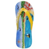Декоративна релефна фигурка джапанка с магнит - морски пейзаж
