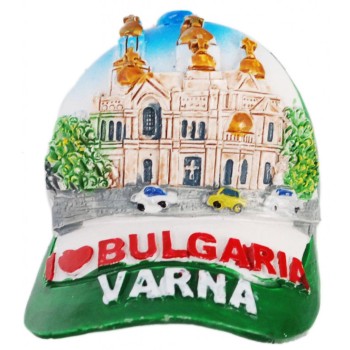 Декоративна магнитна фигурка - шапка с козирка - Варненската катедрала