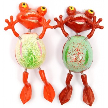 Сувенирна фигурка с магнит - жаба с вратовръзка - 3