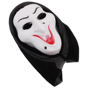 Карнавална маска с черен тензух за главата