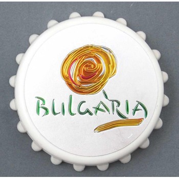 Сувенирна отварачка с магнит във формата на капачка - цвете, България