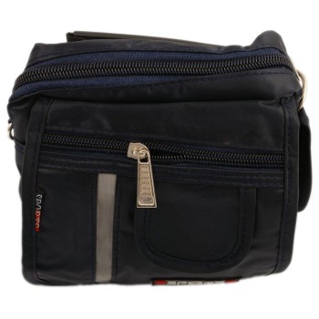 Мини чанта с дръжка за рамо, джоб за телефон и светлоотражателна лента