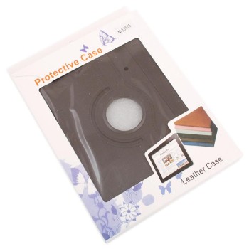 Калъф за таблет IPad3/4, изработен от изкуствена кожа с ластик - черен